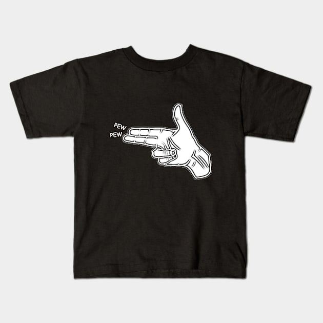 Shoot Left Kids T-Shirt by mediamen22